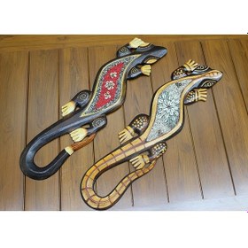 Resim River World Figürü Kertenkeleduvara Asılabilen Ahşap 