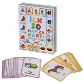 Resim Diytoy Flash Kart Ilk 50 Hafıza Kartı Memory Game 