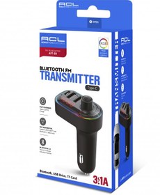 Resim ACL AFT-09 3.1 Amper Araç İçi Bluetooth Modulatör - Araç İçi Çakmaklık Şarj Type-C 