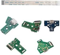 Resim Sluswallow 5Pcs Green USB Charging Port Socket Charger Circuit Board Charger Cable for PS4 Controller JDS-011 JDS-001 JDS-030 JDS-040 JDS-055,Controllers,Accessories (JDS-055) 