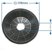 Resim SERAP ENTEGRE Servislere Özel Koli Içi 90 Takım Universal 15,5 Cm Karbon Filtre 