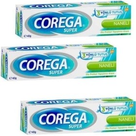 Resim Süper Protez Yapıştırıcı Krem Naneli 40gr 3lü 