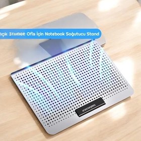Resim KENLY Alimünyum Hız Ayarlı Notebook Soğutucu Ergonomik Stand 