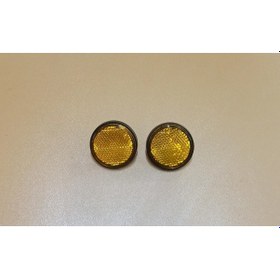 Resim Yuvarlak Reflektör Sarı Renk 2 Adet 