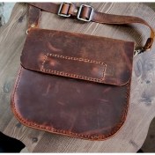 Resim Hakiki Deri Elyapımı Çanta 20*20 cm 