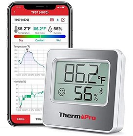 Resim TP357 Akıllı İç Mekan Isı ve Nem Ölçer Termometre 