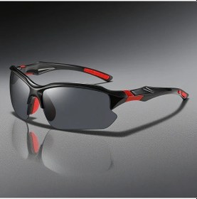 Resim Willowhaven Siyah Kırmızı Çerçeve Gri Cam Moda Gözlük Hafif Rahat Günlük Kullanım 