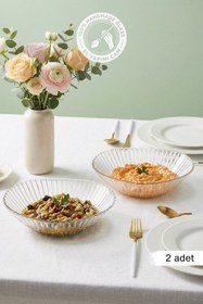 Resim Selen Concept Riva Model El Yapımı Cam Salata Kasesi ve Meyvelik 2'li Set 