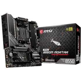 Resim MSI Mag B550m Mortar Ddr4 Sata3 M2 Pcıe Nvme Hdmı Dp Pcıe 16x V4.0 Am4 Matx 