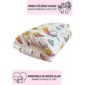 Resim Emzirme Destek Kolluğu Çift Taraflı, Unicorn Desen, Kol Yastığı Model 
