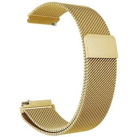 Resim Huawei Watch 3 Pro Classic Hasır Metal Örgülü Ayarlanabilir Gold Kordon 