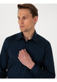 Resim Pierre Cardin Erkek Lacivert Gömlek Basic 50302972-vr033 Lacivert 