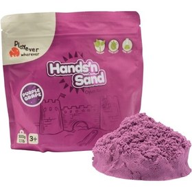 Resim Playever Hands'n Sand Doğal Kinetik Oyun Kumu 500gr - Mor Mor 