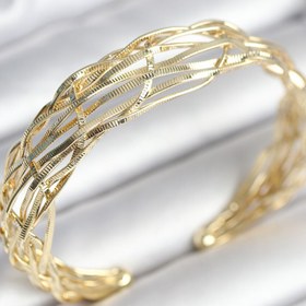 Resim BURCU MODA Gold Renk Pirinç Vintage Kadın Bileklik 