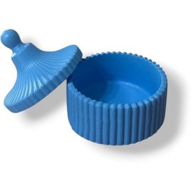 Resim Mavi Kapaklı Ojbe Saklama Kutusu Mavi 