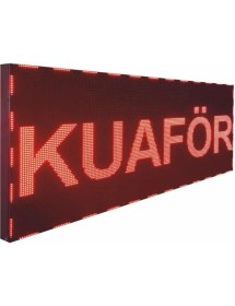 Resim Sanec LED Tabela 16X32 cm Çift Taraflı Kırmızı Kayan Yazı-Wifi 