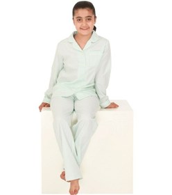 Resim The Don Açık Yeşil Beyaz Kareli Kız Çocuk Pijama Takımı (9-14 Yaş 