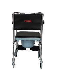 Resim Poylin P689 Banyo Tuvalet Tekerlekli Sandalyesi 
