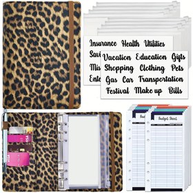 Resim Organize Your Finances in Style: A6 Bütçe Cüzdanı Fermuarlı Zarflar ve Gider Tabloları ile 