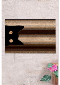 Resim Co Co Arighe 40x60 cm Doğal Ko ko Kıl paspas,Hindistan Naturel Kapı Önü Paspası 