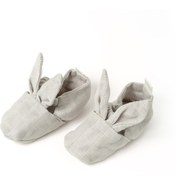 Resim Deux Lapins % 100 Pamuk Tavşan Kulaklı Müslin Bebek Patik – Cotton Grey- Gri 6-12 Ay 