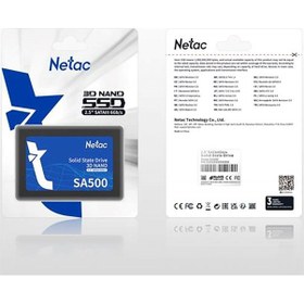 Resim Netac SA500 2.5" 512 GB 520/450 MB/S SATA 3 SSD 