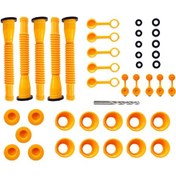 Resim Geeksen Benzin Bidonu Ağızlık Değiştirme Seti, Çoğu 1/2/5/10 Galon Benzin Bidonu İçin Matkap Ucuyla Dökülmey 