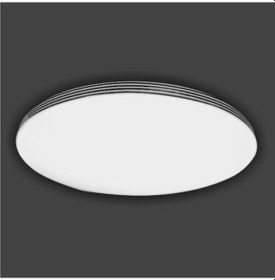 Resim 35w Sıva Üstü Armatür Dekoratif Led Panel Krom Çizgili Beyaz 