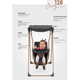 Resim Rival RV128 Candy Mama Tepsili Bebek & Çocuk Salıncak 
