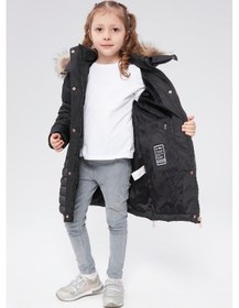 Resim Benitto Kids Benittokids Kız Çocuk Natürel Kürklü Kaban 51301-siyah Siyah 
