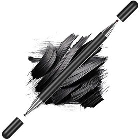 Resim Samsung Galaxy Tab A8 X200 İle Uyumlu Çift Uçlu Hassas Dokunmatik Stylus Kalem Gecikmesiz Çoklu Uyum Siyah 
