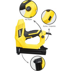 Resim RTRMAX RTM4040 Elektrikli Zımba Çivi Çakma Tabancası 15-32 mm 