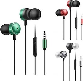 Resim Auleset A08pro Kulak İçi Kulaklık Kablolu Kontrol 1,2 m 3,5 mm Spor Kulaklık Mikrofonlu iPhone ve Android ile Uyumlu, PC Oyun, MP3 - Yeşil 