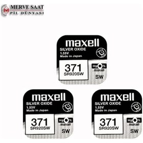 Resim Maxell 371 SR920SW Saat Pili 1.55V 3AD 