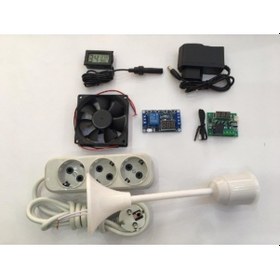 Resim Kuluçka Seti,Termostat,Fan,Nem Ölçer, Adaptör,Zaman Modülü 