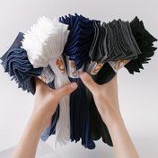 Resim 10 Çift Erkek Anti-Koku ve Ter Emici İnce Crew Çorapları - Günlük ve Dış Mekan Giyim için Rahat, Nefes Alabilen Polyester Karışımı, Düz Renkler (Siyah, Beyaz, Deniz Mavisi, Mor), Düşük Kesim Çoraplar 