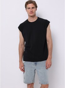 Resim Colin's Colins Boxy Fit Erkek Siyah Atlet Cl1078304 Q1.v1 Blk Siyah 