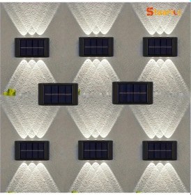 Resim Sunshine011 Staaricc 8 Adet Soğuk Beyaz Led Solar Duş Aydınlatma Avize Bahçe Garaj Dekor Soğuk Beyaz 