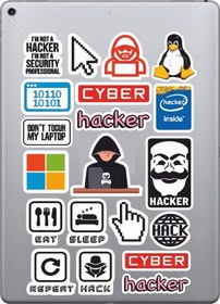 Resim Hacker Sticker Seti Laptop Ajanda Pc Tablet Telefon Defter Etiket Bullet Journal Diğer 