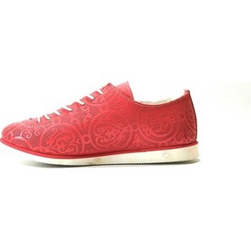 Resim Mini Angel 211 Deri Kırmızı Lastik Bağ Casual Kız Çocuk Ayakkabı Kırmızı 