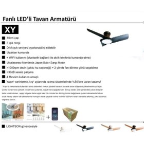 Resim Lightson Lights on vantilatör YL27-1003 Meşe 