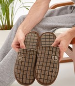 Resim Moda Devrin Kahverengi M Ev Terliği Kışlık Terlik Misafir Terliği 