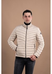 Resim Slimfit Dik Yaka Fermuarlı Erkek Puffer Mont 001 