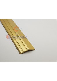 Resim Kot Farkı Profili 3,5Cm En - Eşik Profili - Seviye Farkı - Parke 180 Cm-Parlak Sarı Eloksal 