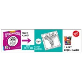 Resim Tuval Mandala 30 X 30 Cm - Kumtoys 