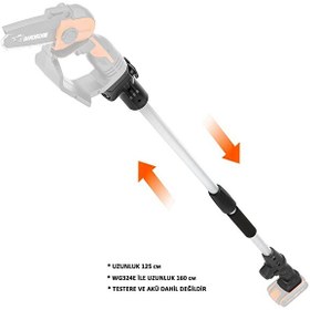 Resim Worx WA4301 WG324E İçin 125 CM Alüminyum Uzatma Aparatı 