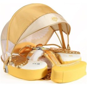 Resim Mambobaby Yüzme Simidi - Gold Angel, Emniyetli, Gölgelikli Ve Ayak Destekli 