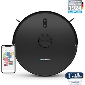 Blaupunkt S10 Robomaster Robot Süpürge – 3000 Pa Güçlü Emiş, Akıllı Haritalama ve Telefonla Kontrol, Sert Zeminler İçin