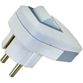 Resim Anahtarlı Topraklı Erkek Fiş Kolay Bağlantı Kırmızı Işık 