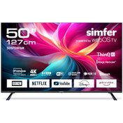 Resim 50SFSW6M 50" 127 Ekran WebOS LED 4K UHD Akıllı Televizyon Simfer